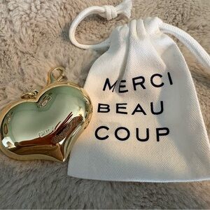 Clare V. Grand Mylar Heart Fob